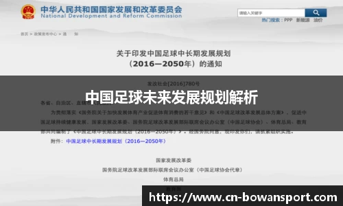 中国足球未来发展规划解析